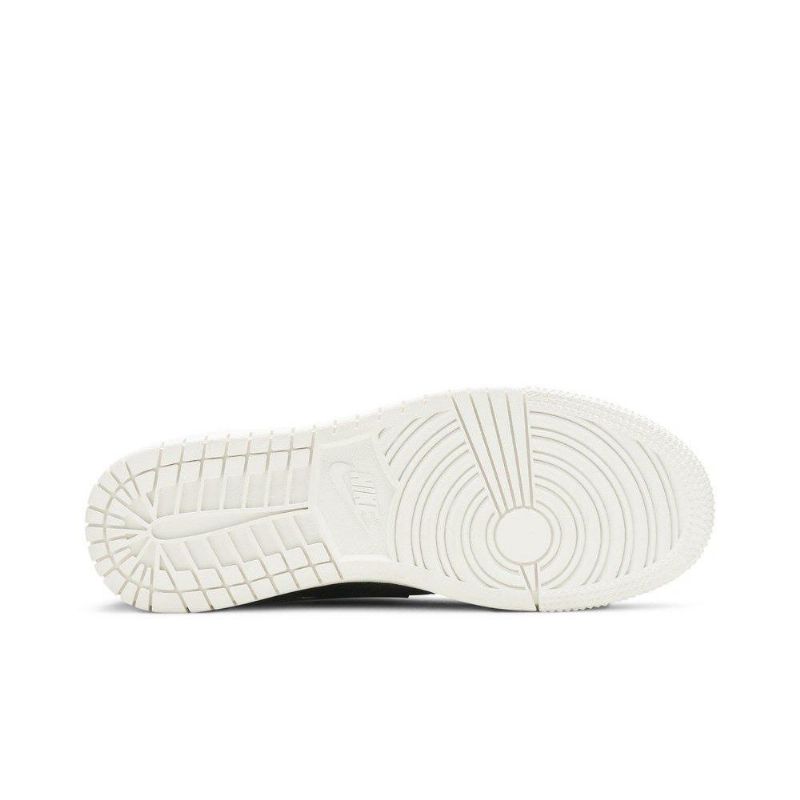Air Jordan 1 Lavt Løftet Olivengrønn Hvit Damesko