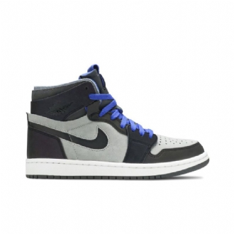 Air Jordan 1 League Of Legends Zoom Comfort Grå Svart Blå Hvit Herresko