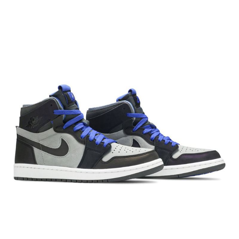 Air Jordan 1 League Of Legends Zoom Comfort Grå Svart Blå Hvit Herresko