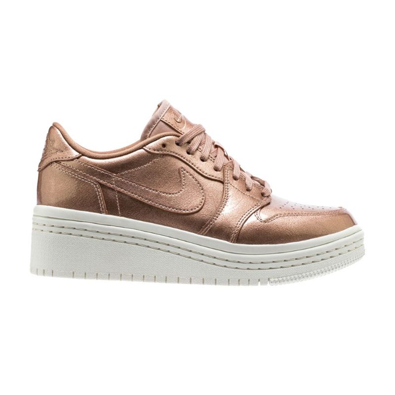 Air Jordan 1 Løftede Brune Hvite Damesko