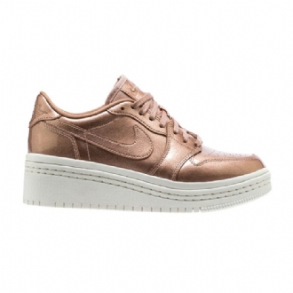 Air Jordan 1 Løftede Brune Hvite Damesko