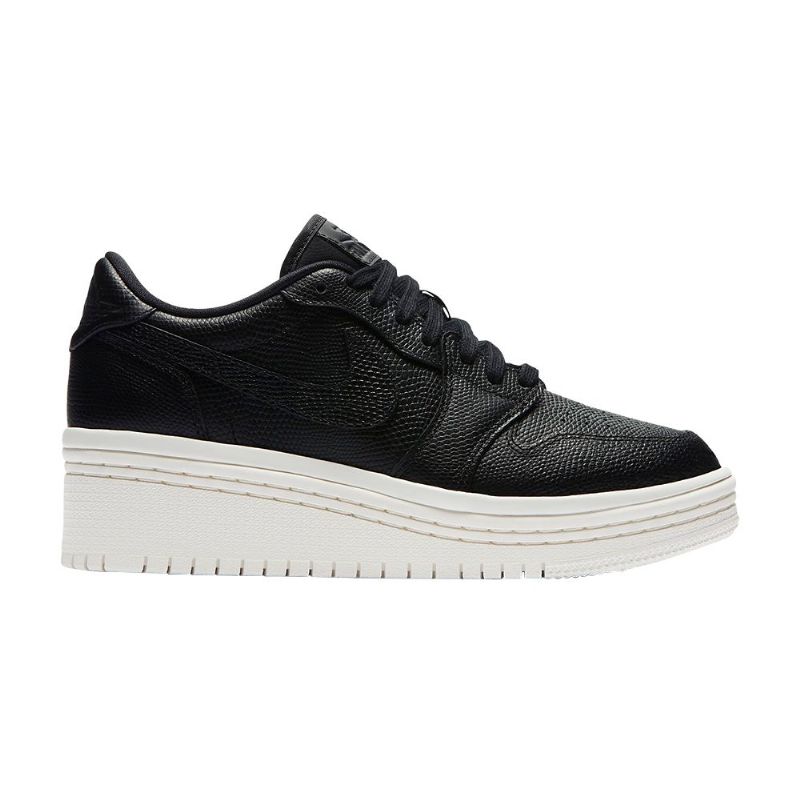 Air Jordan 1 Løftede Svarte Damesko