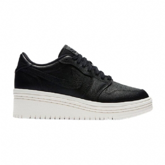 Air Jordan 1 Løftede Svarte Damesko