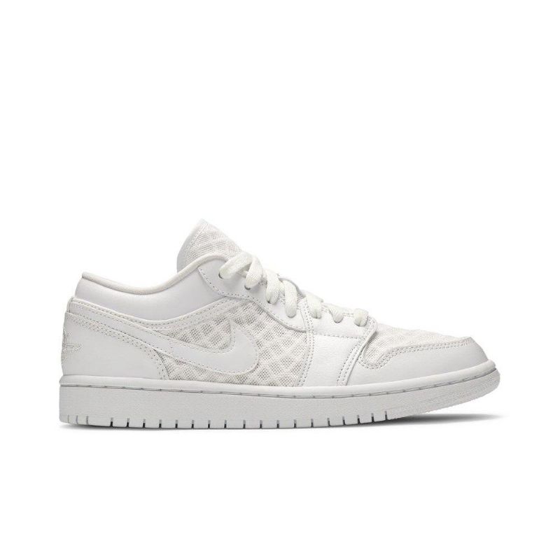 Air Jordan 1 Low Breathe Hvite Damesko