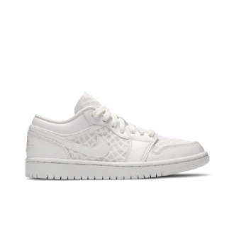 Air Jordan 1 Low Breathe Hvite Damesko