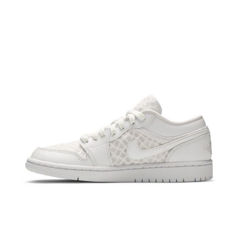 Air Jordan 1 Low Breathe Hvite Damesko