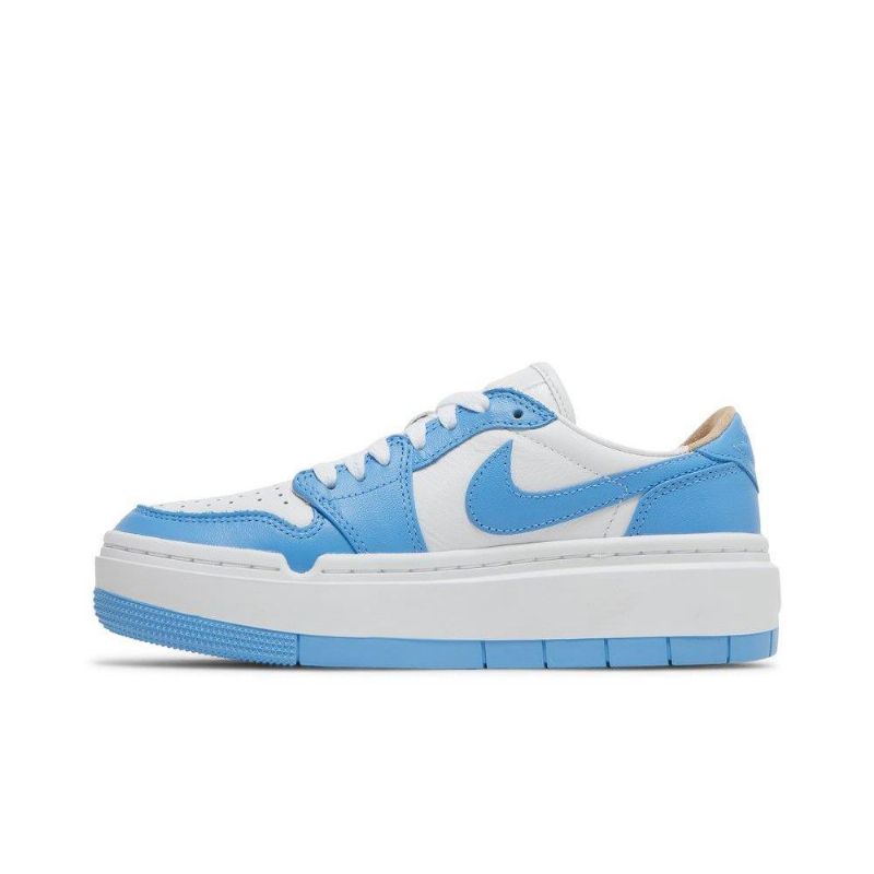 Air Jordan 1 Low Elevate Hvit Blå Damesko
