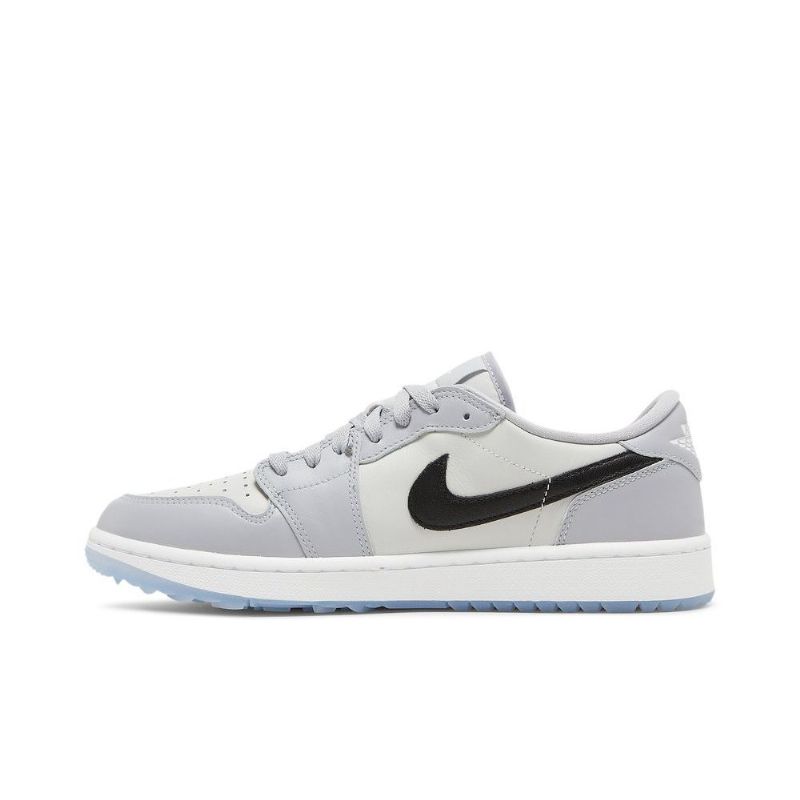 Air Jordan 1 Low Golf Grå Hvit Svart Herresko