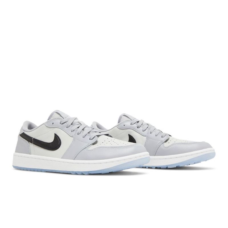 Air Jordan 1 Low Golf Grå Hvit Svart Herresko