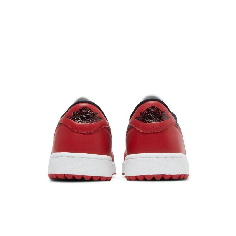 Air Jordan 1 Low Golf Rød Hvit Svart Herresko
