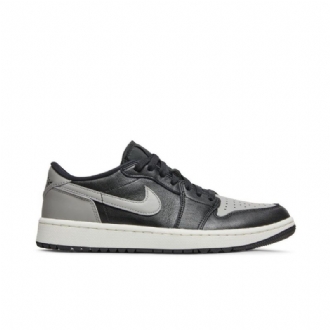 Air Jordan 1 Low Golf Svart Grå Herresko