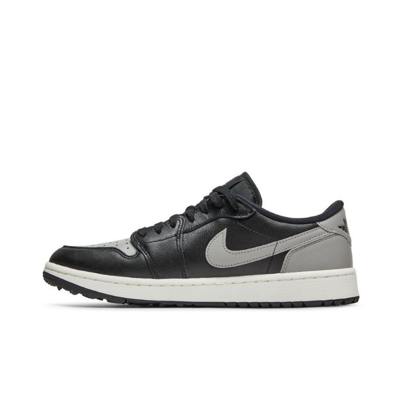 Air Jordan 1 Low Golf Svart Grå Herresko