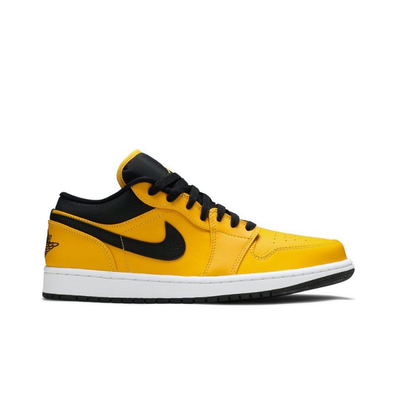Air Jordan 1 Low Gull Svart Hvit Herresko