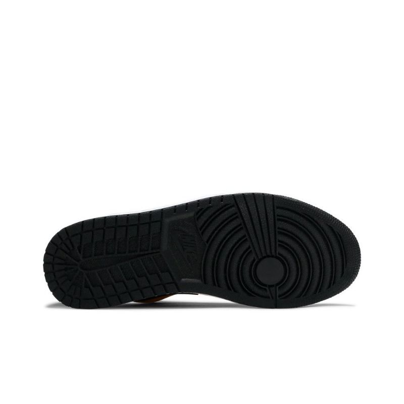 Air Jordan 1 Low Gull Svart Hvit Herresko