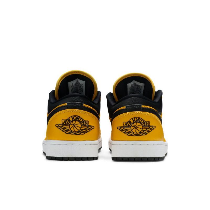 Air Jordan 1 Low Gull Svart Hvit Herresko