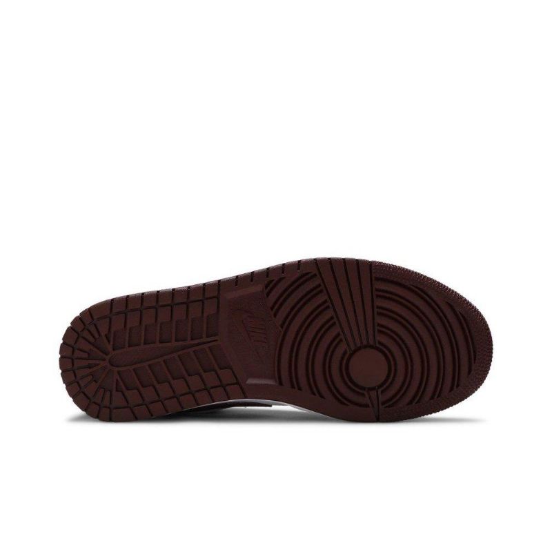 Air Jordan 1 Low Hvit Bordeaux Damesko