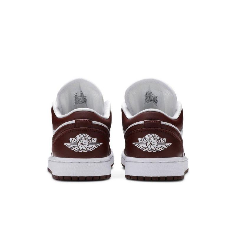 Air Jordan 1 Low Hvit Bordeaux Damesko