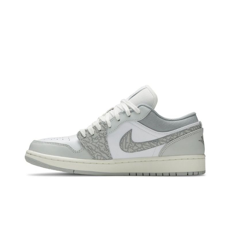 Air Jordan 1 Low Premium Hvit Grå Herresko