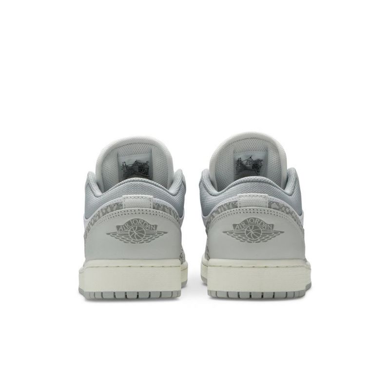 Air Jordan 1 Low Premium Hvit Grå Herresko