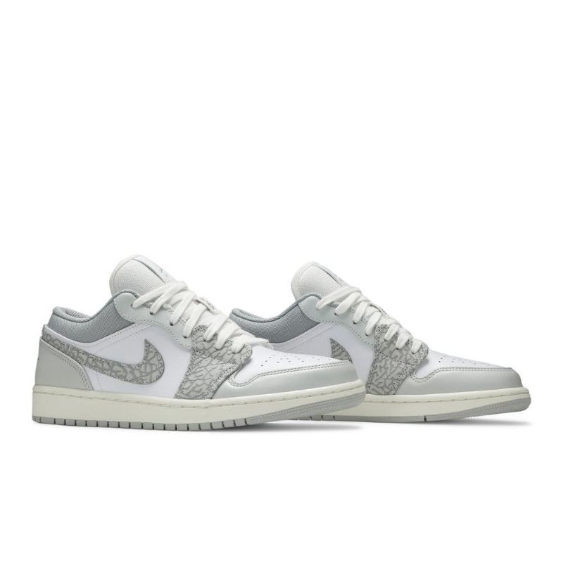Air Jordan 1 Low Premium Hvit Grå Herresko