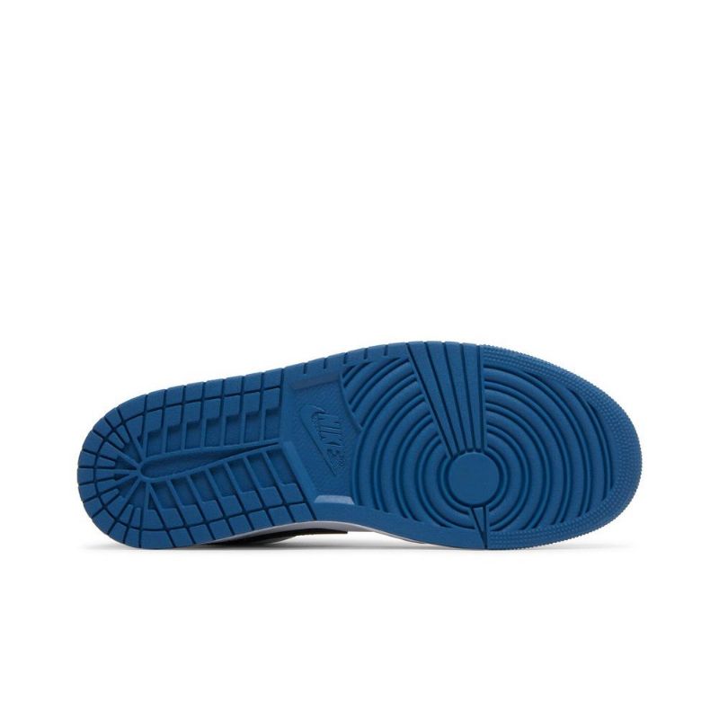 Air Jordan 1 Low Se Blå Hvit Grå Svarte Herresko