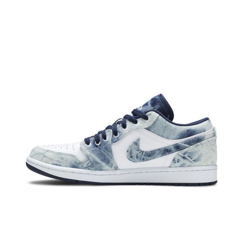 Air Jordan 1 Low Se Blå Hvit Herresko