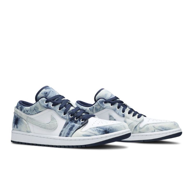 Air Jordan 1 Low Se Blå Hvit Herresko