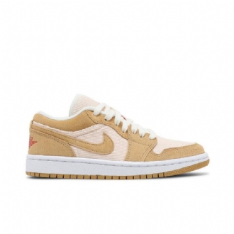 Air Jordan 1 Low Se Brun Beige Damesko