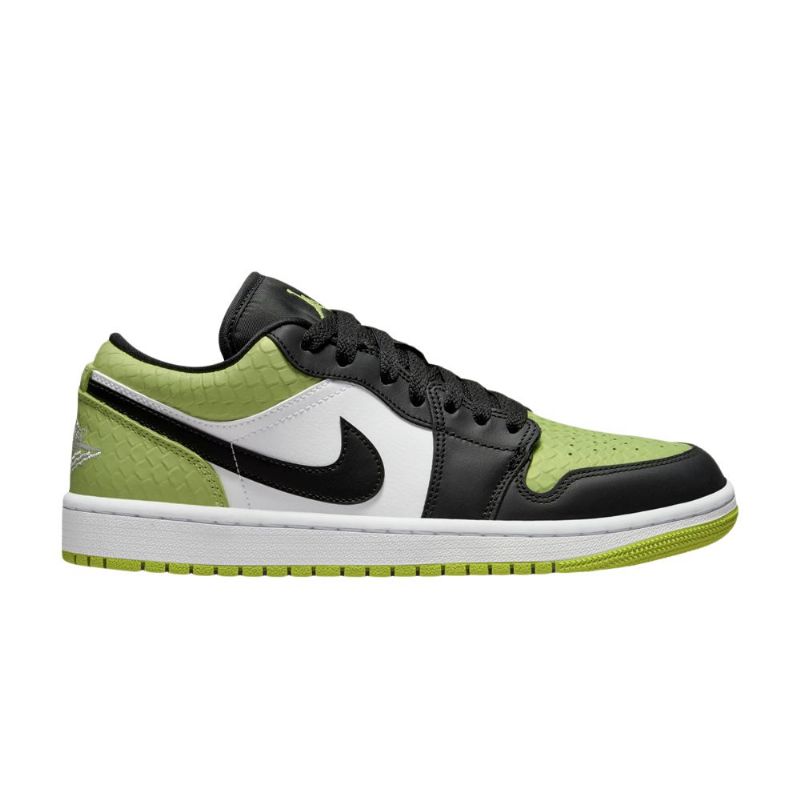 Air Jordan 1 Low Se Grønn Svart Hvit Damesko