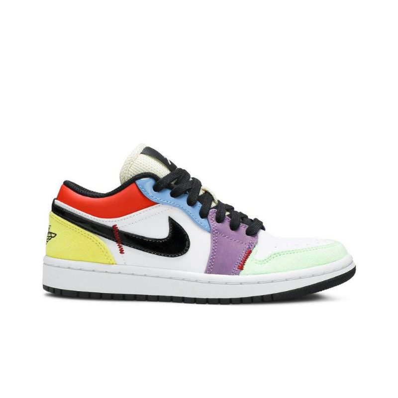 Air Jordan 1 Low Se Hvit Flerfarget Damesko