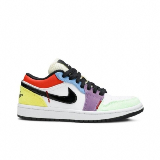 Air Jordan 1 Low Se Hvit Flerfarget Damesko