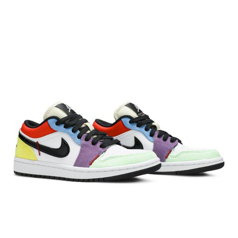 Air Jordan 1 Low Se Hvit Flerfarget Damesko