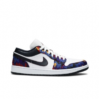 Air Jordan 1 Low Se Hvit Flerfarget Herresko
