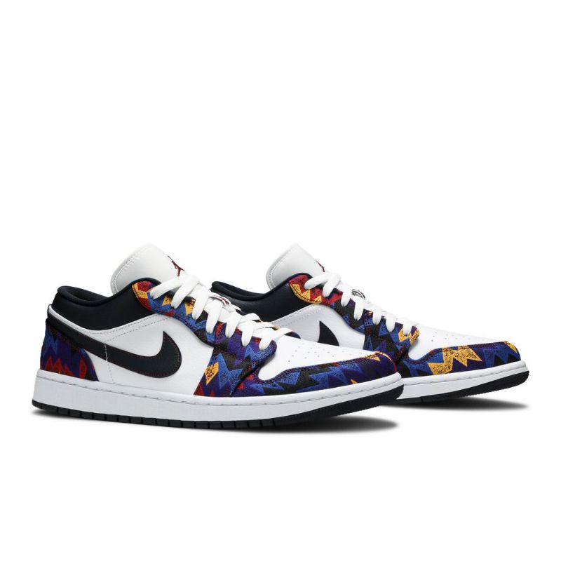 Air Jordan 1 Low Se Hvit Flerfarget Herresko