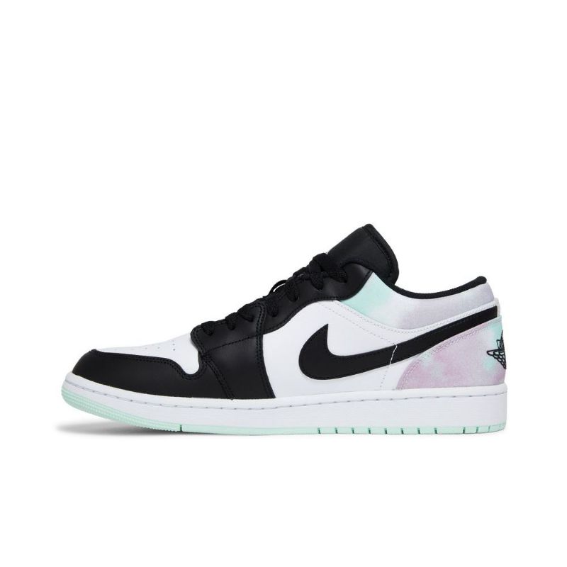 Air Jordan 1 Low Se Hvit Grønn Svart Herresko