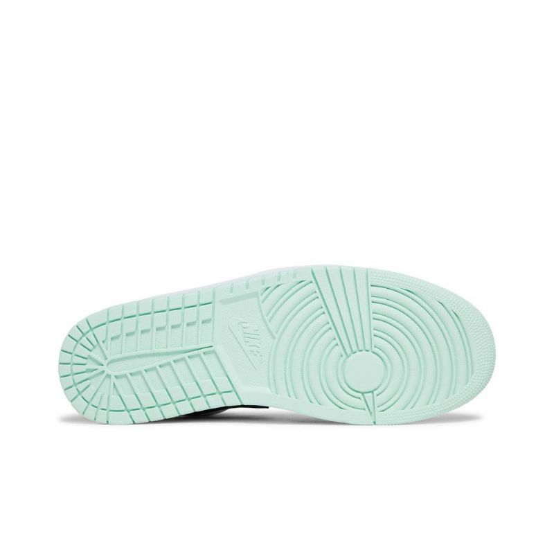 Air Jordan 1 Low Se Hvit Grønn Svart Herresko