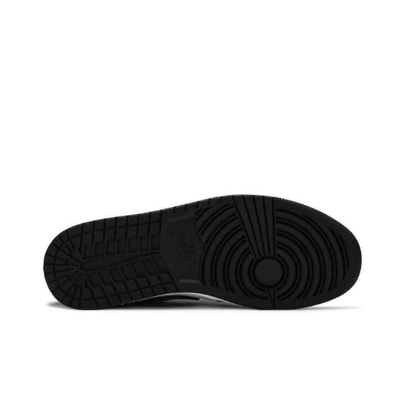 Air Jordan 1 Low Se Hvit Lilla Svart Herresko