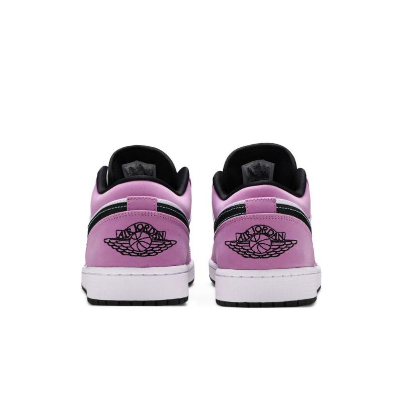 Air Jordan 1 Low Se Hvit Lilla Svart Herresko