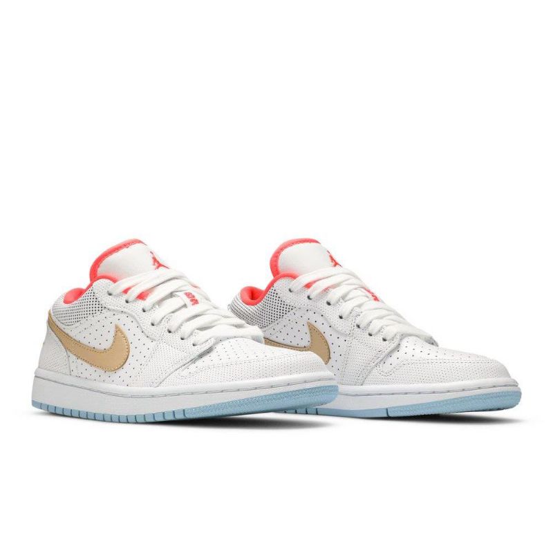 Air Jordan 1 Low Se Hvit Rød Brun Damesko