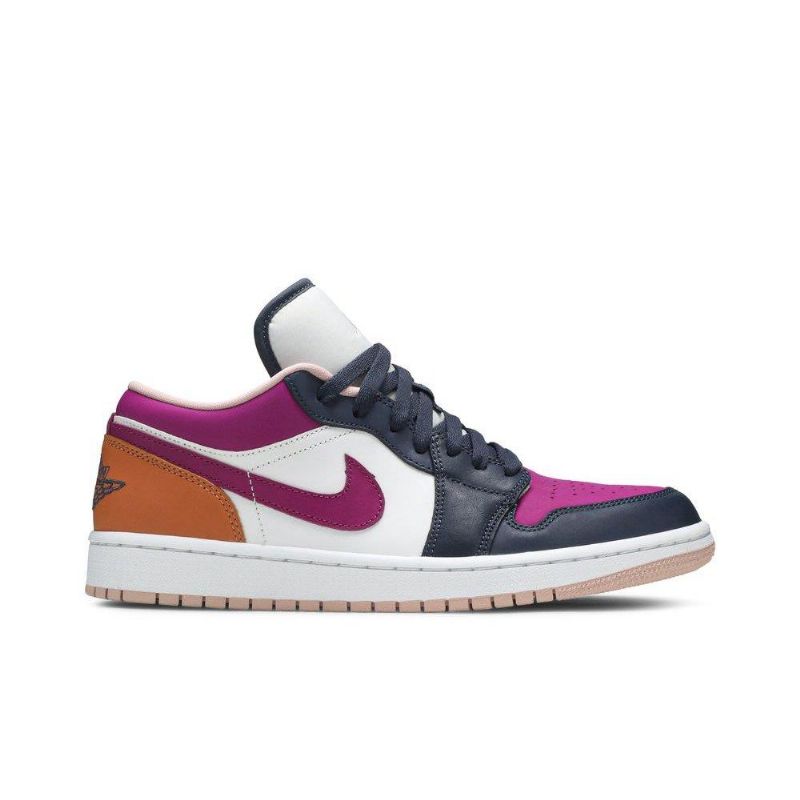 Air Jordan 1 Low Se Hvit Svart Flerfarget Damesko
