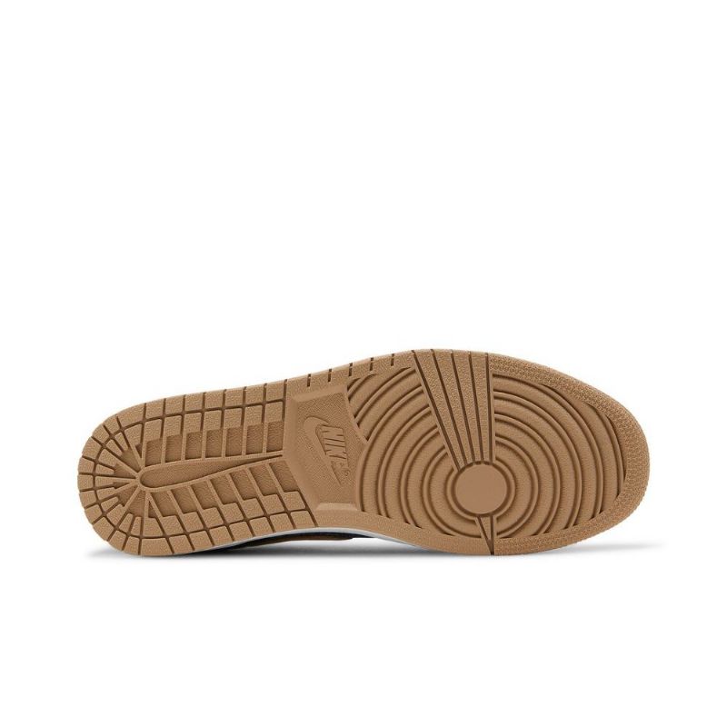 Air Jordan 1 Low Se Marineblå Brune Herresko