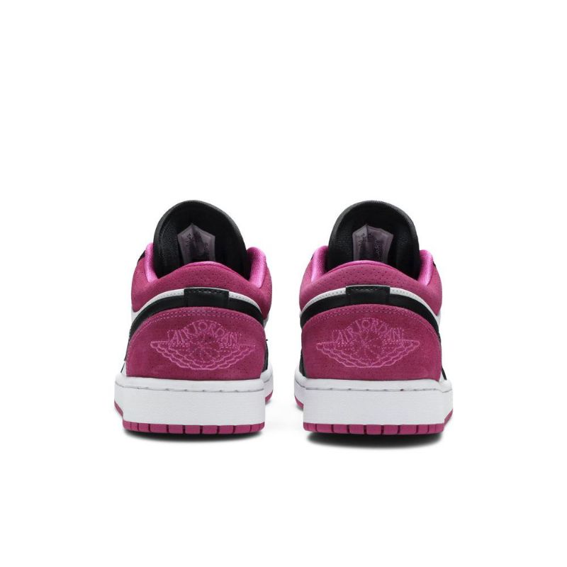 Air Jordan 1 Low Se Rosa Hvit Svart Herresko