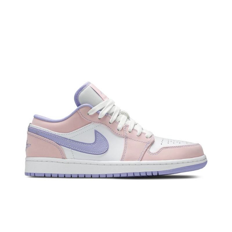 Air Jordan 1 Low Se Rosa Lilla Hvit Herresko