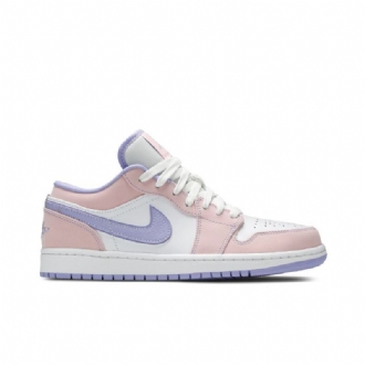 Air Jordan 1 Low Se Rosa Lilla Hvit Herresko
