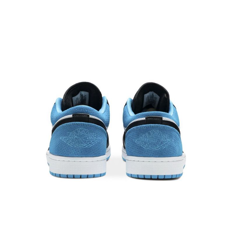 Air Jordan 1 Low Se Svart Blå Hvit Herresko
