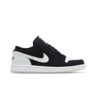 Air Jordan 1 Low Se Svart Hvit Herresko