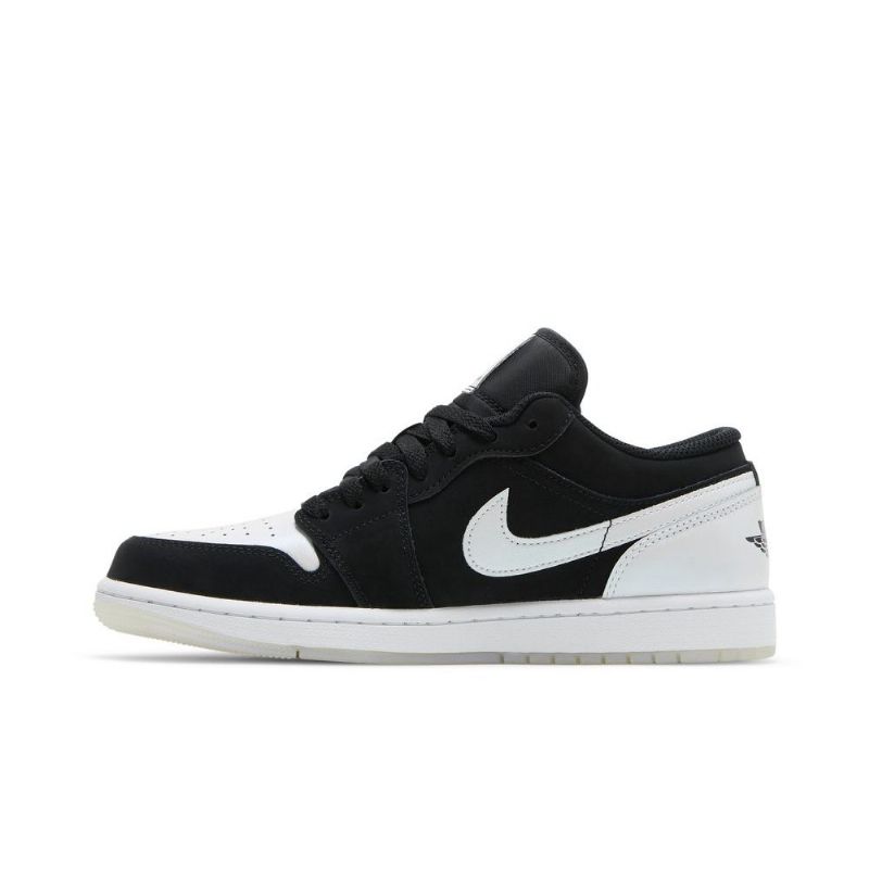 Air Jordan 1 Low Se Svart Hvit Herresko