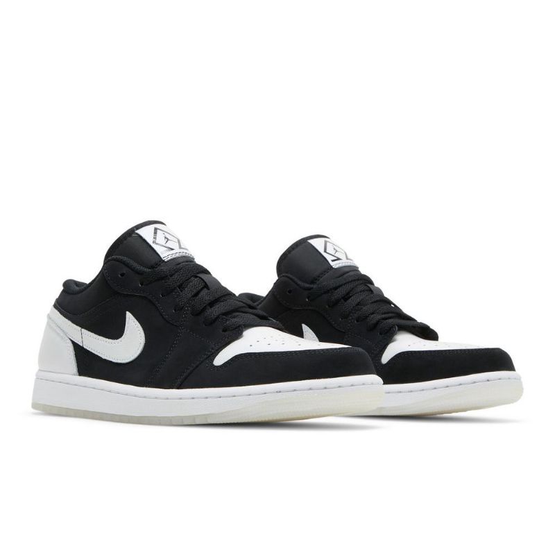 Air Jordan 1 Low Se Svart Hvit Herresko
