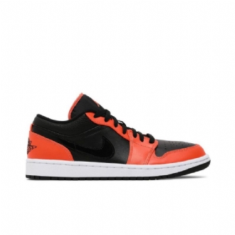 Air Jordan 1 Low Se Svart Oransje Hvit Herresko