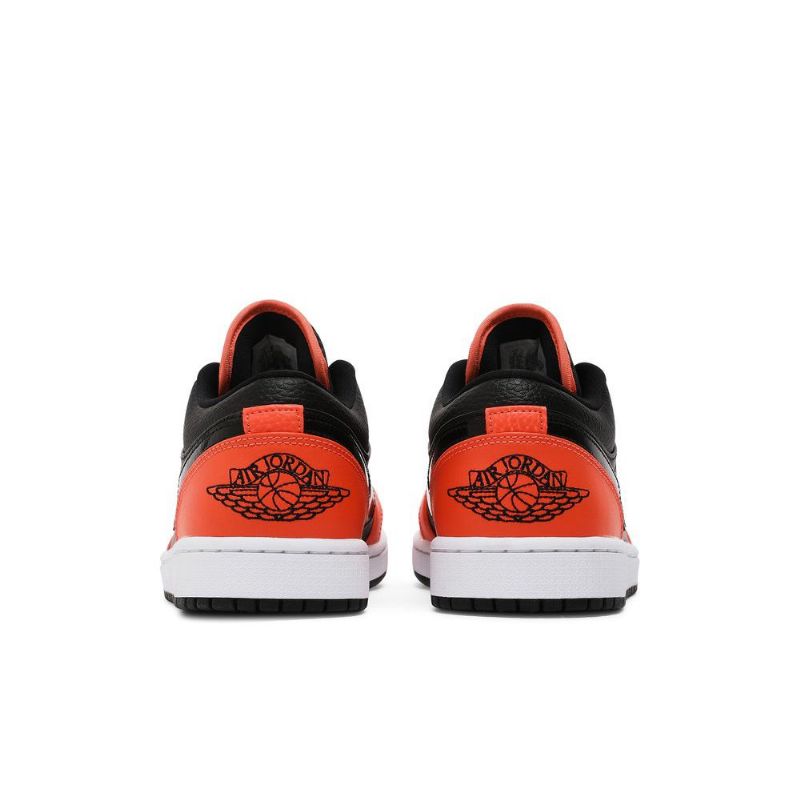 Air Jordan 1 Low Se Svart Oransje Hvit Herresko